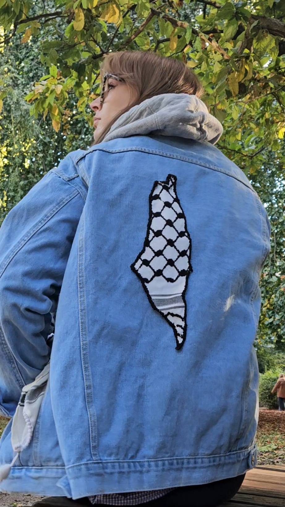 keffiyeh map patch - big