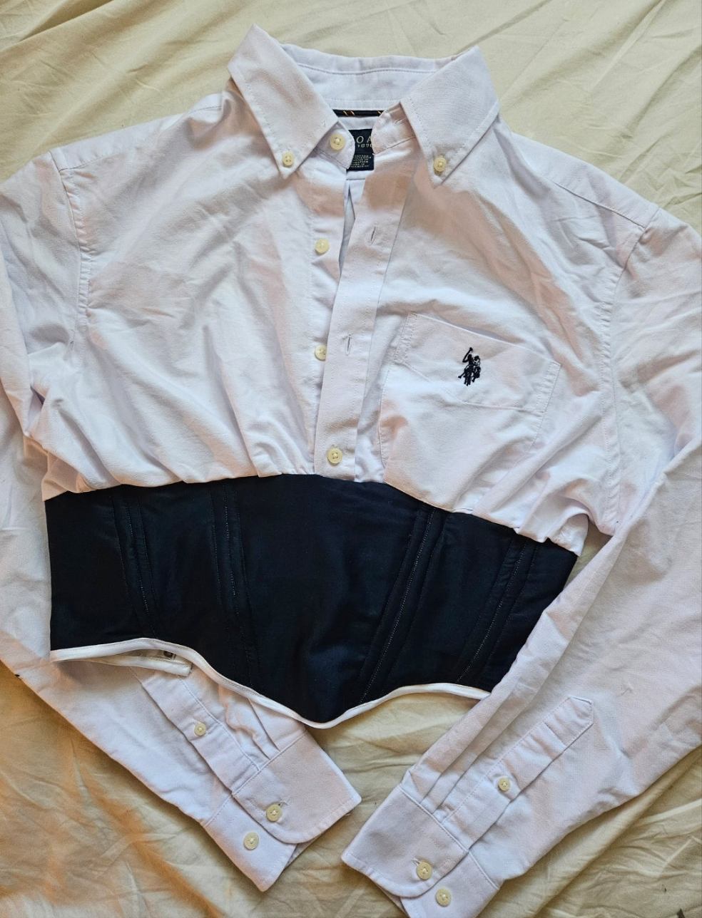 corset shirt - upcycled