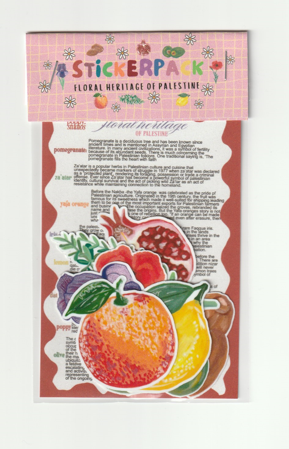stickerpack "floral heritage of palestine"