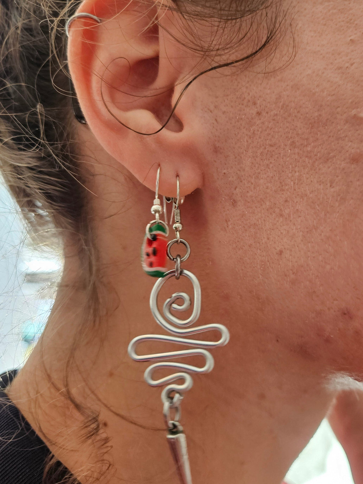 watermelon earrings - small
