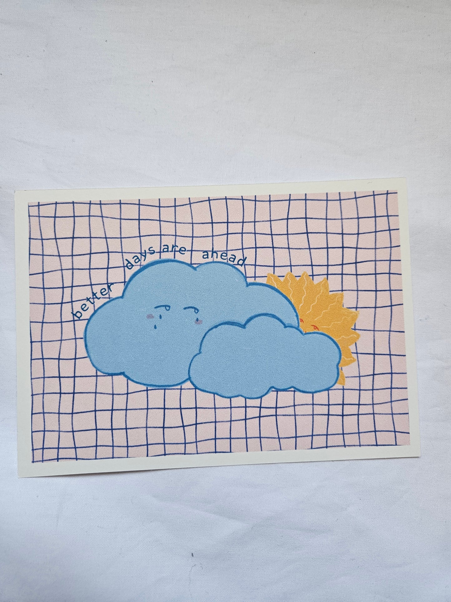 postcard "better days are ahead"