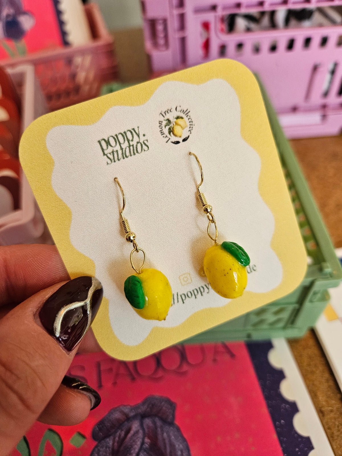 soli lemon earrings