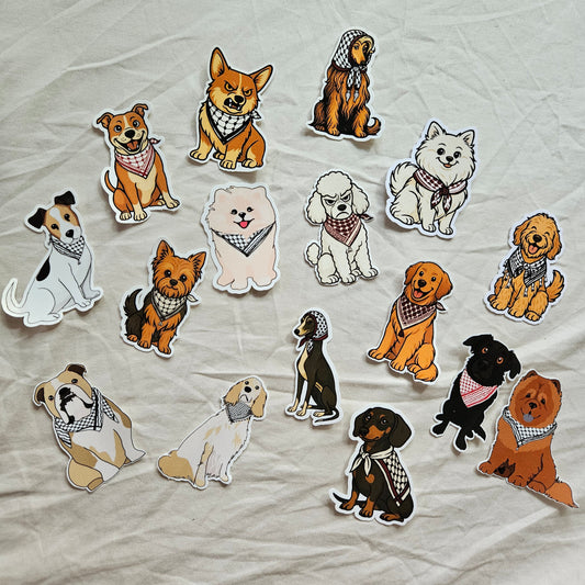stickerpack "puppies for palestine"