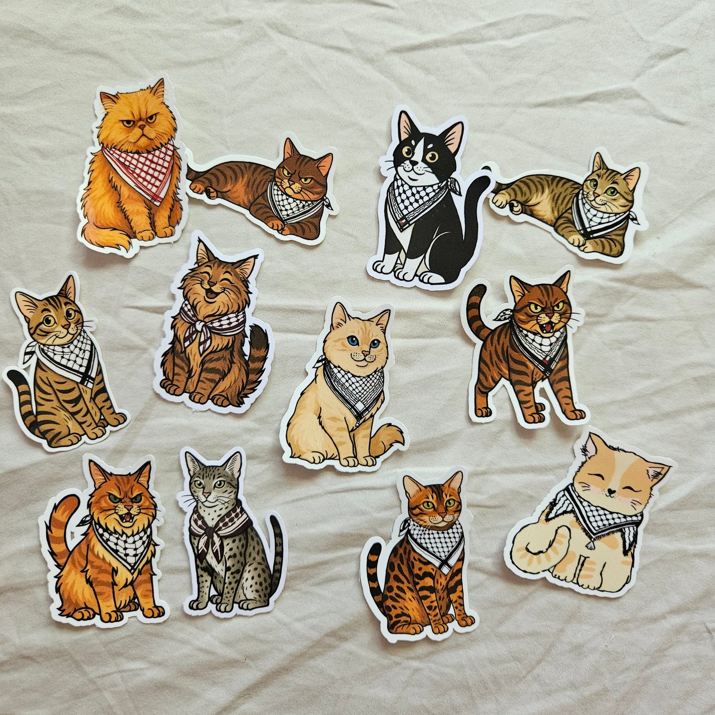 stickerpack "cats for palestine"