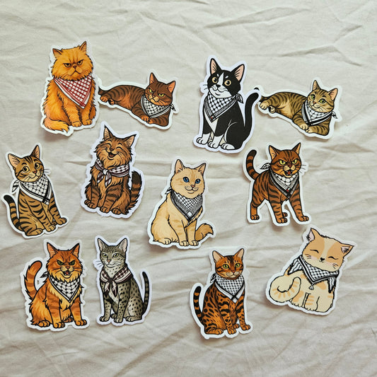 stickerpack "cats for palestine"