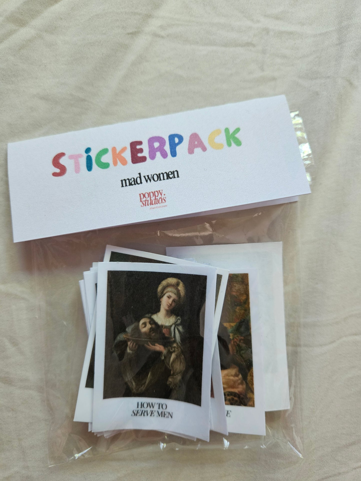 stickerpack "mad woman"