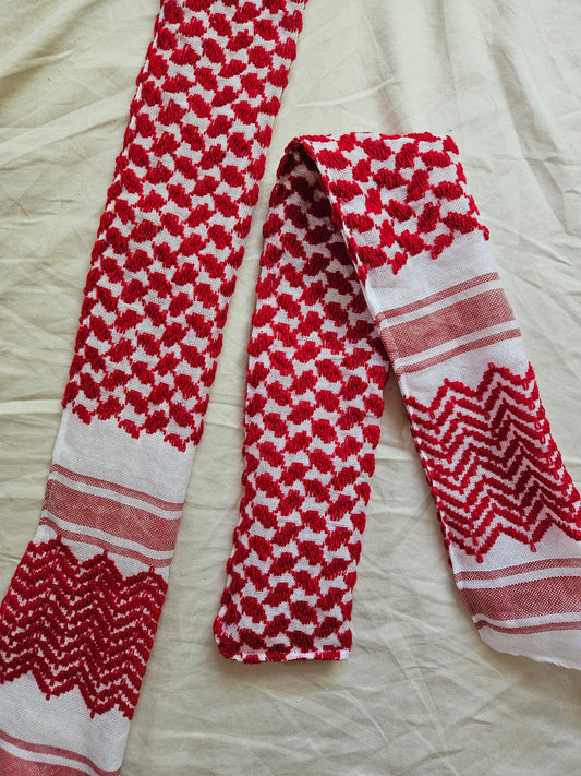 red keffiyeh bag accessory