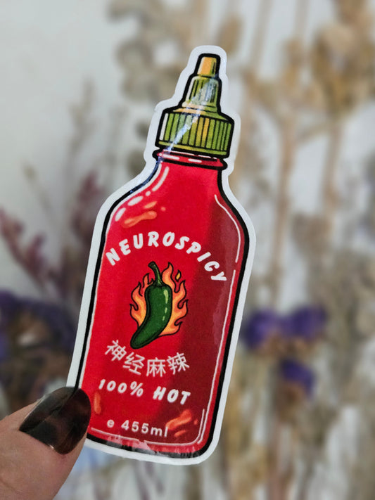Neurospicy Hot Sauce Sticker