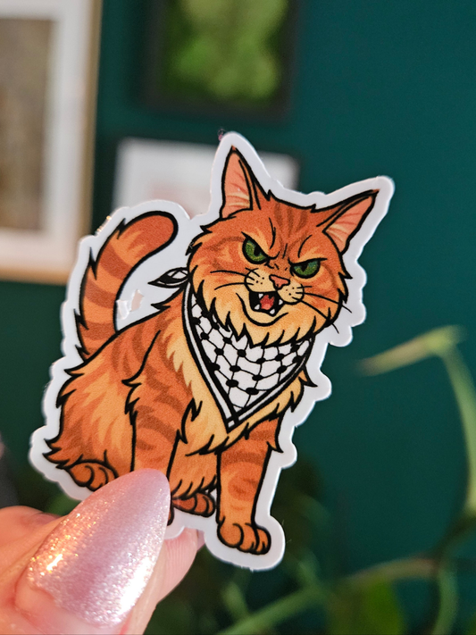 Ruby with keffiyeh sticker