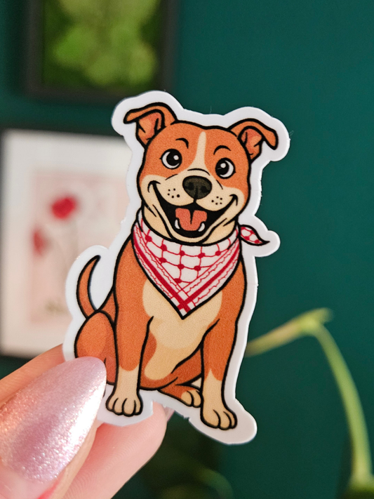 Good boy with keffiyeh sticker