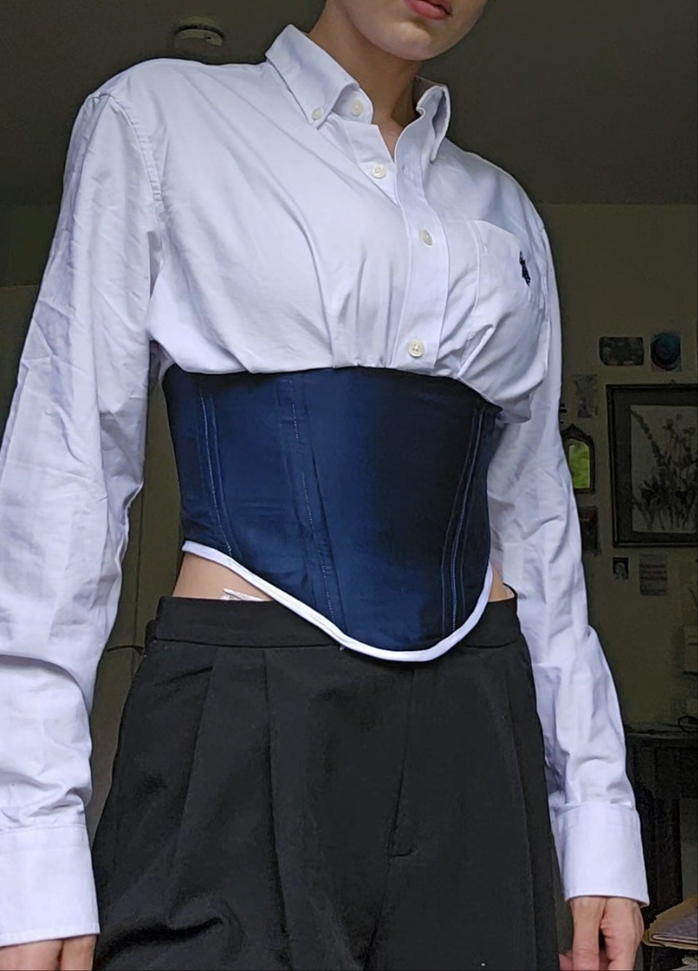 corset shirt - upcycled