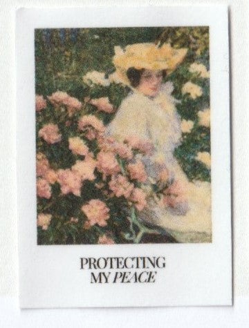 sticker "protecting my peace"