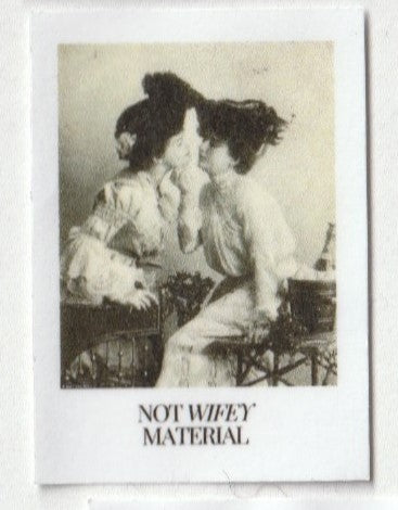 sticker "wifey material"