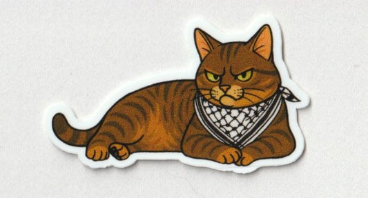 Gregor with keffiyeh sticker