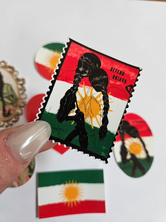 sticker "bijî kurdistan" frame