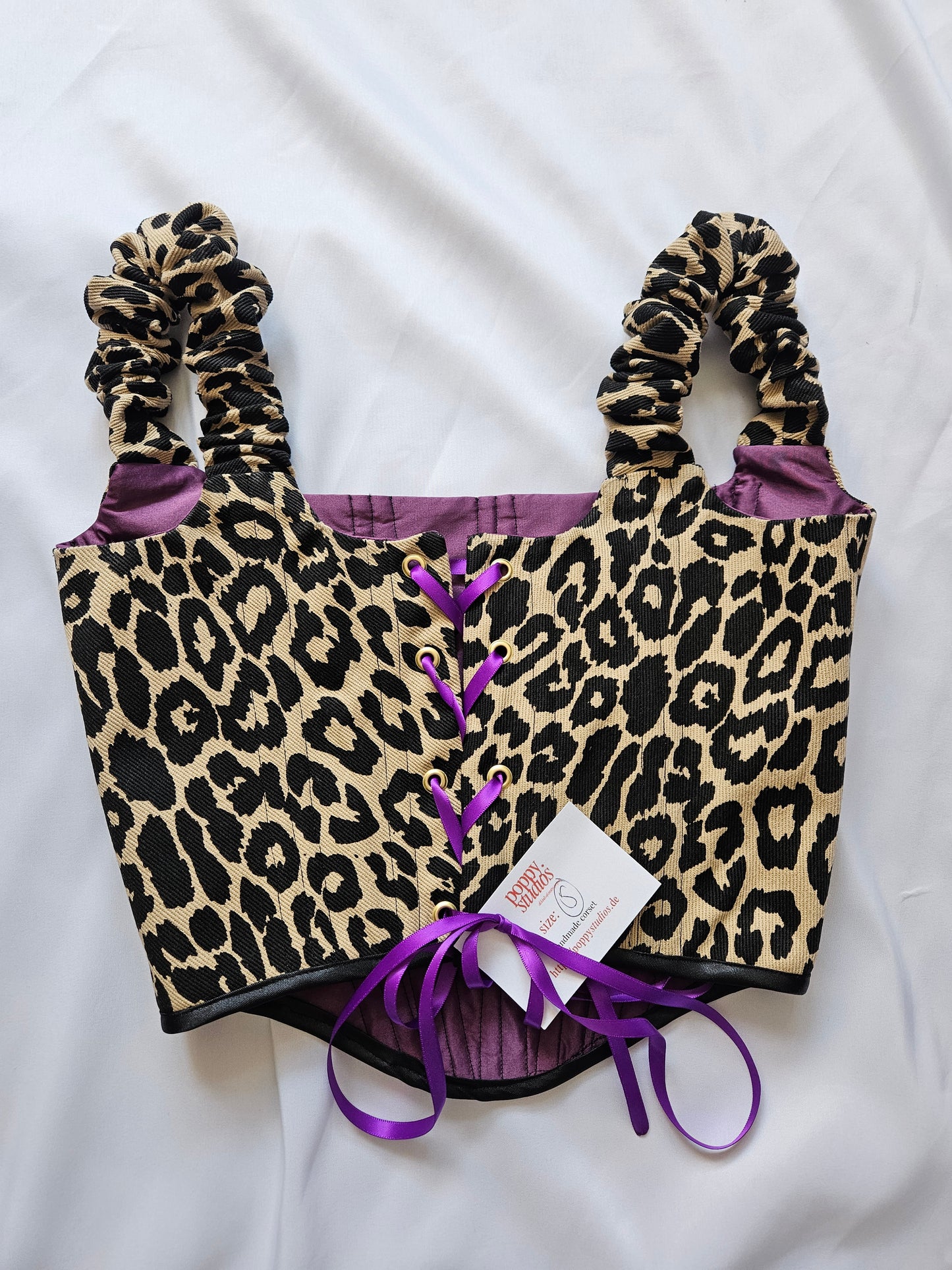 handmade corset - leo cord