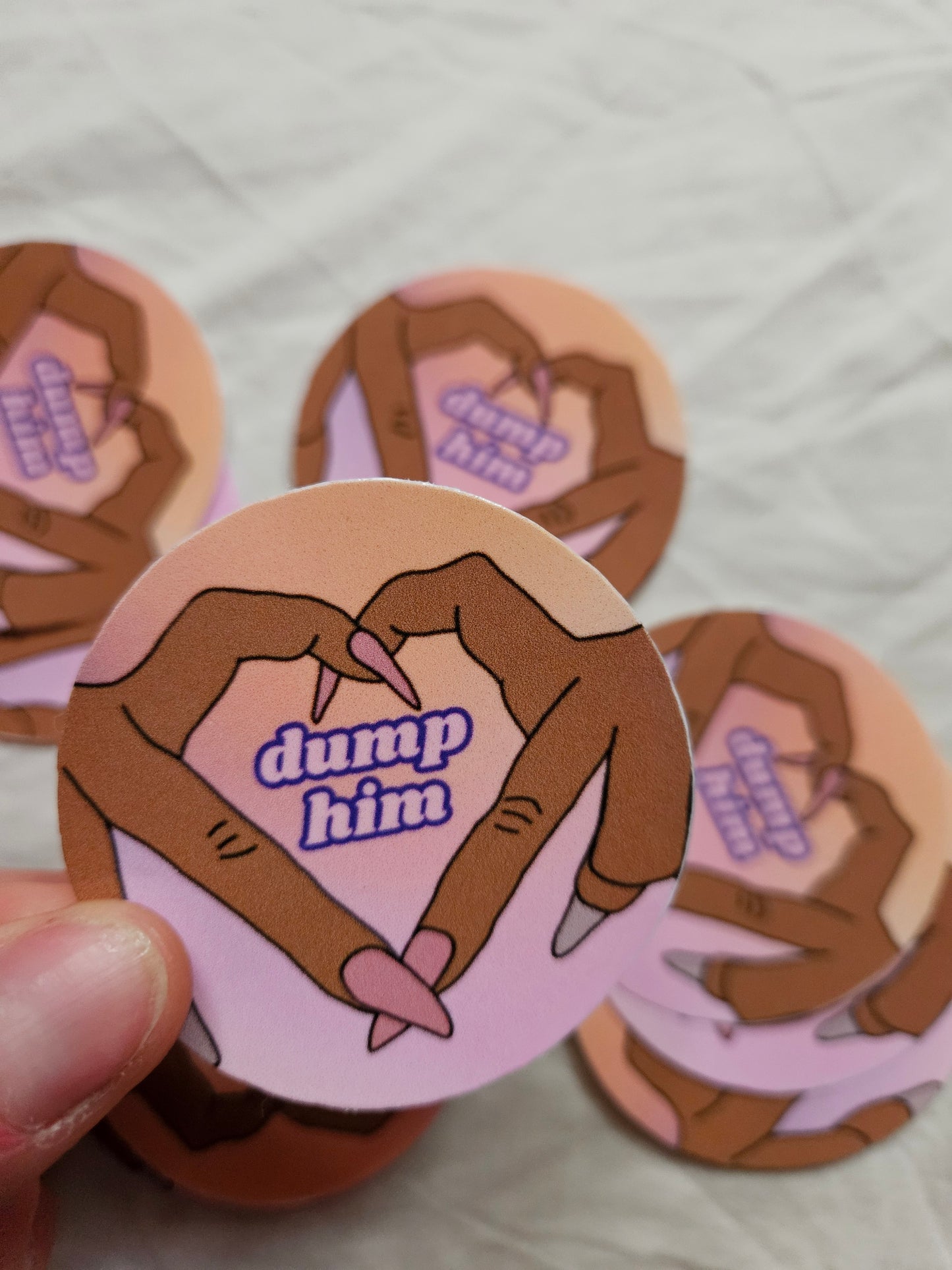 sticker "dump him"