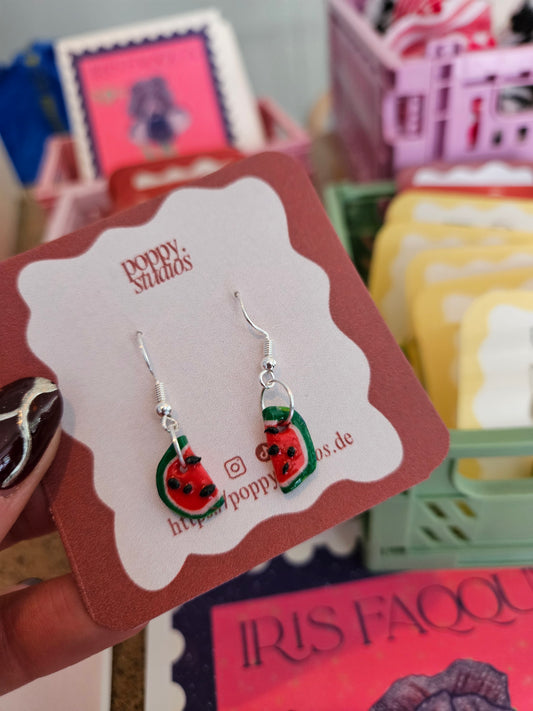 watermelon earrings - small