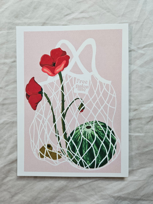 postcard "shopping bag"