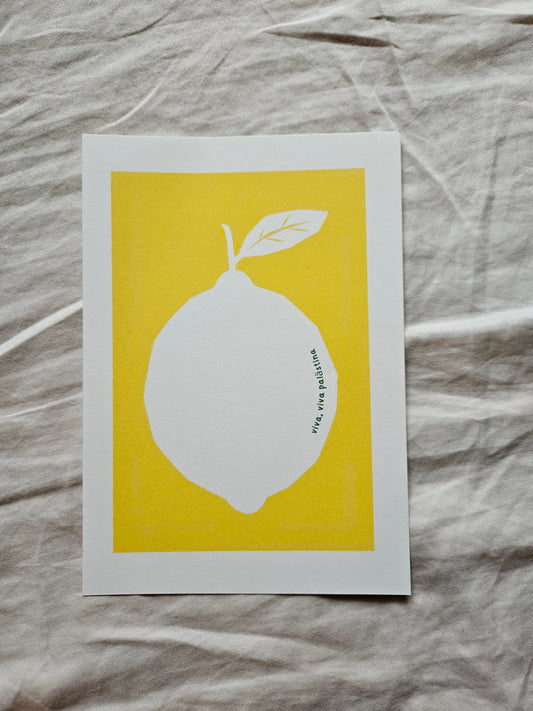 print "viva viva palestina" lemon