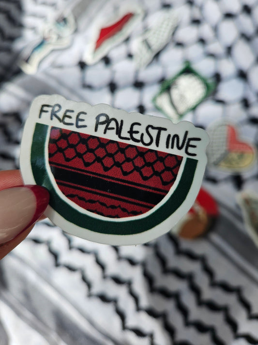 keffiyeh watermelon sticker