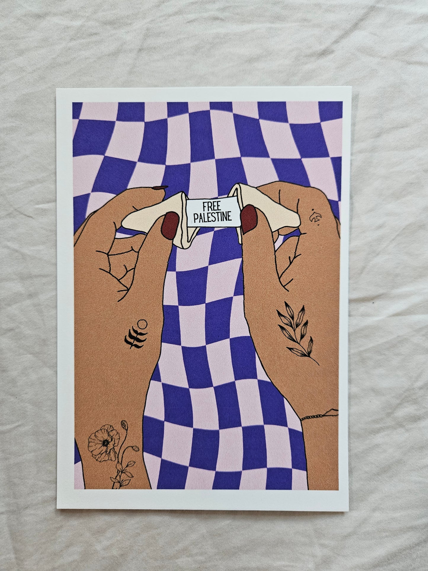 postcard "fortune cookie"