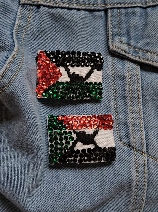 sudan solidarity brooche