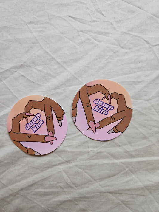 sticker "dump him"