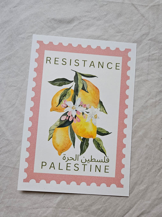 print "stamp resistance" lemon