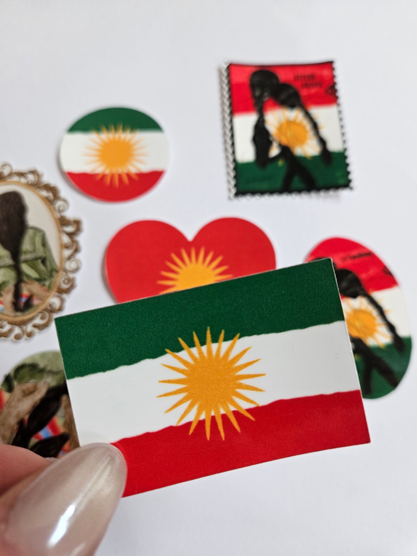 sticker "kurdistan flag"