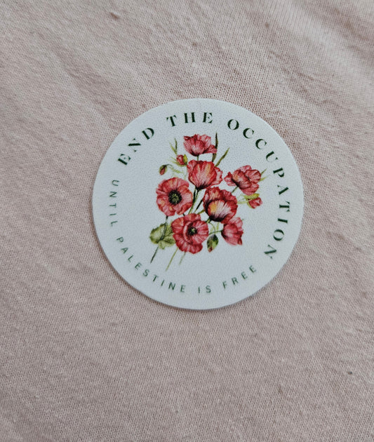 palestine variety circle sticker 5
