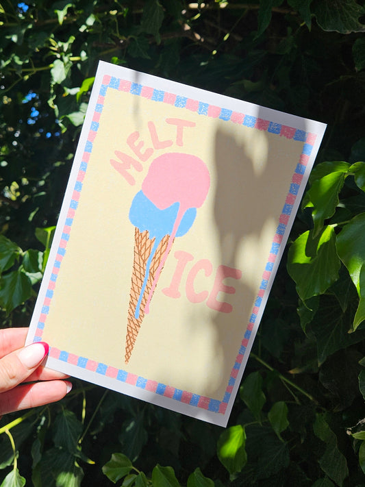 print "melt ice"