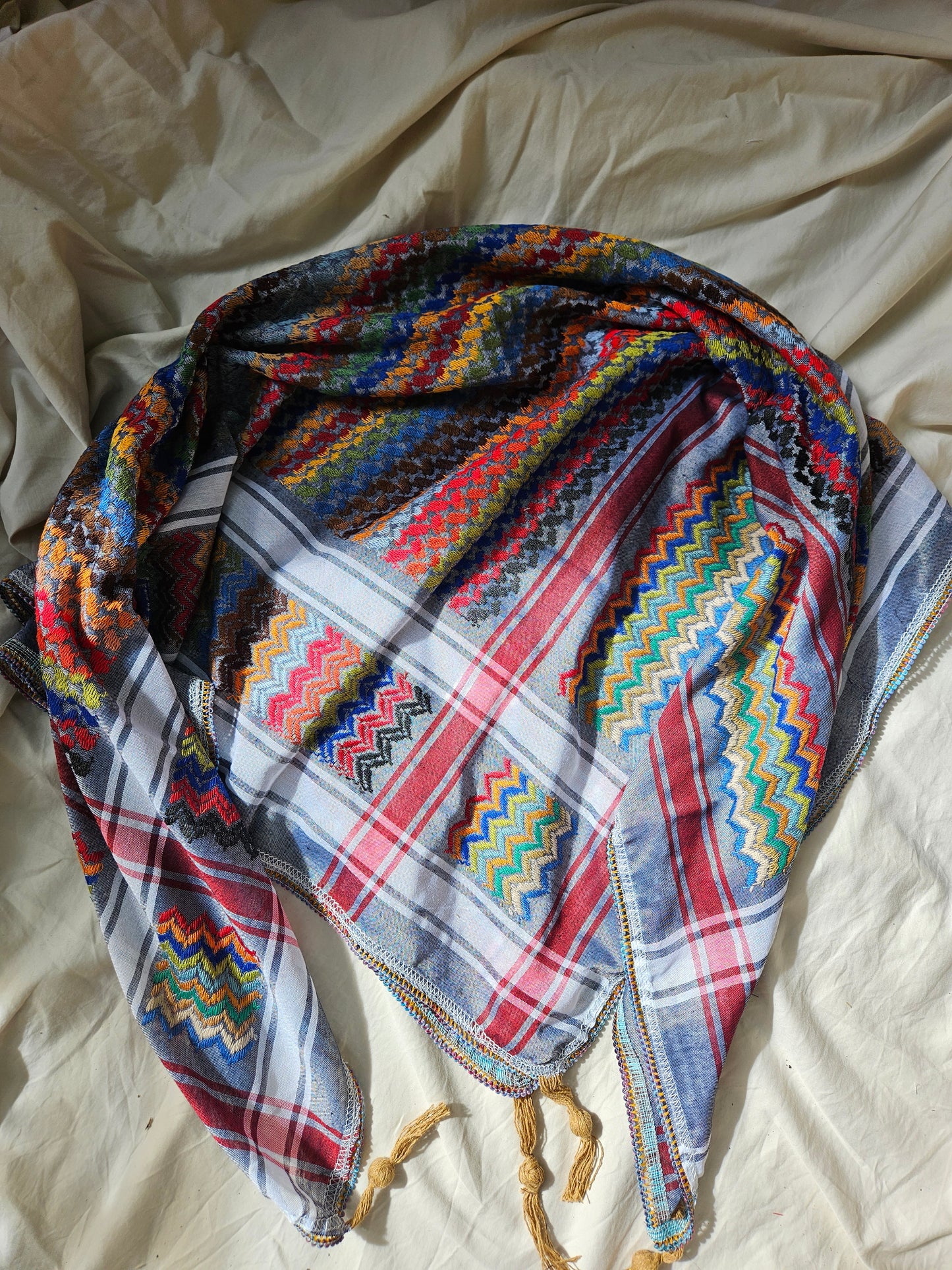 multicolour keffiyeh