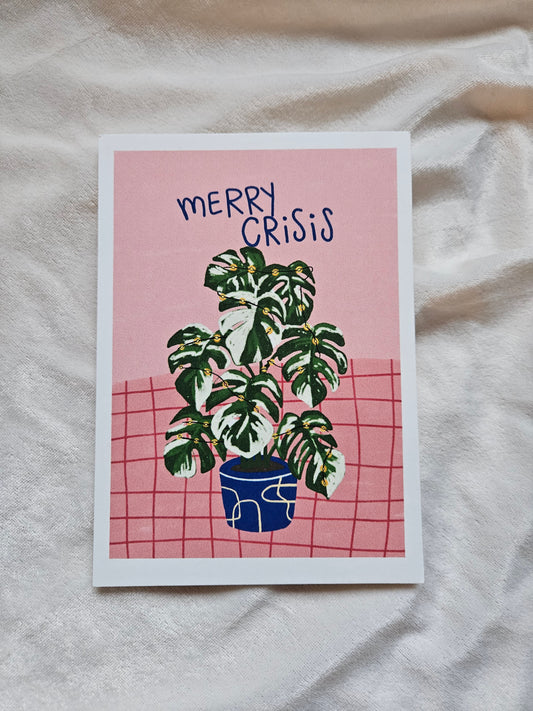 print "merry crisis"