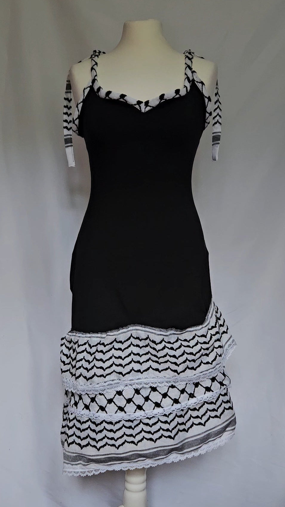 keffiyeh jersey dress "wiam"