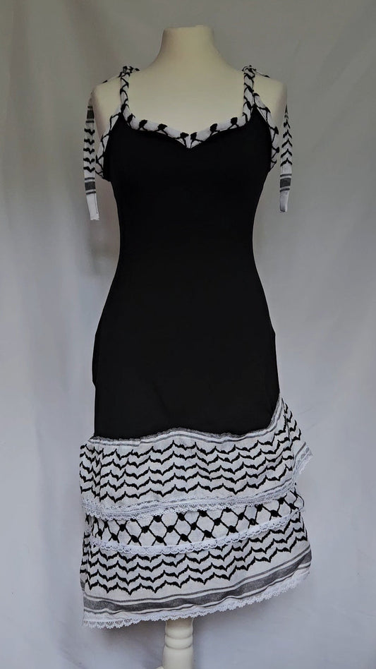 keffiyeh jersey dress "wiam"