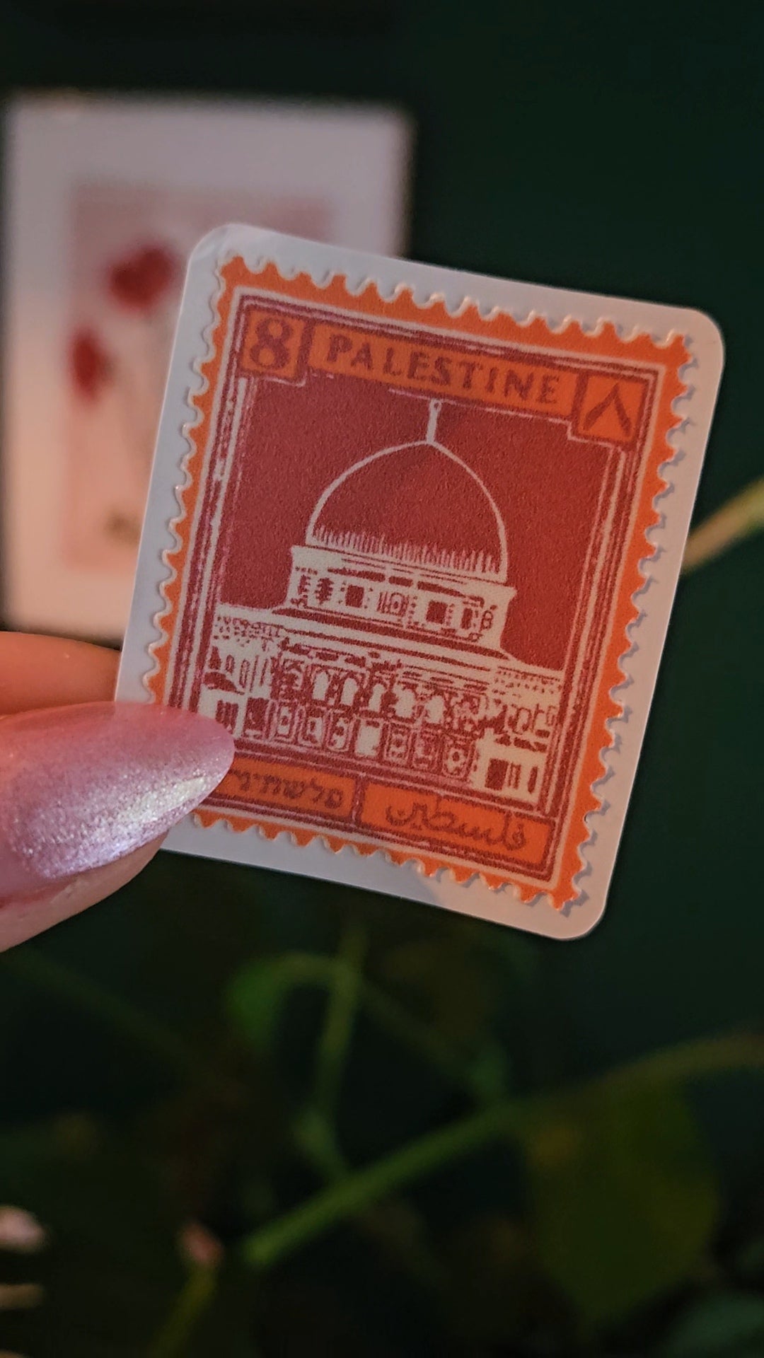 colourpop palestine stamp orange/pink