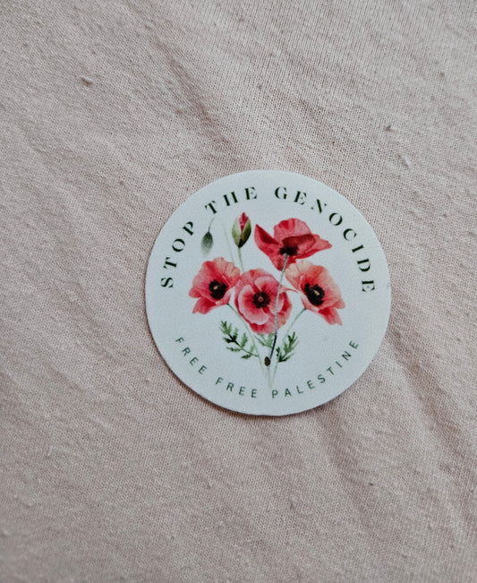 palestine variety circle sticker 3