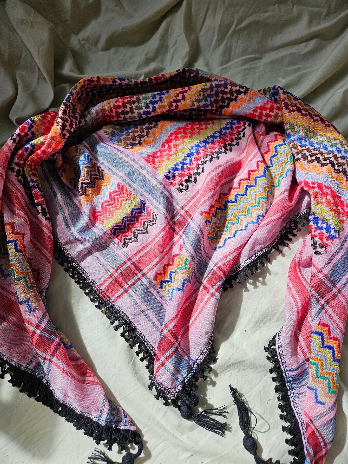 multicolour keffiyeh