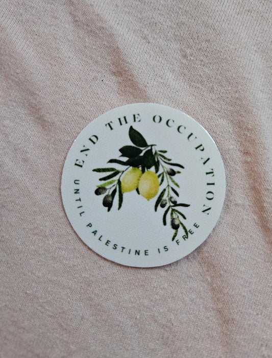 palestine variety circle sticker 6