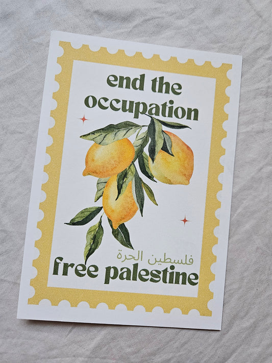 print "stamp end the occupation" lemon