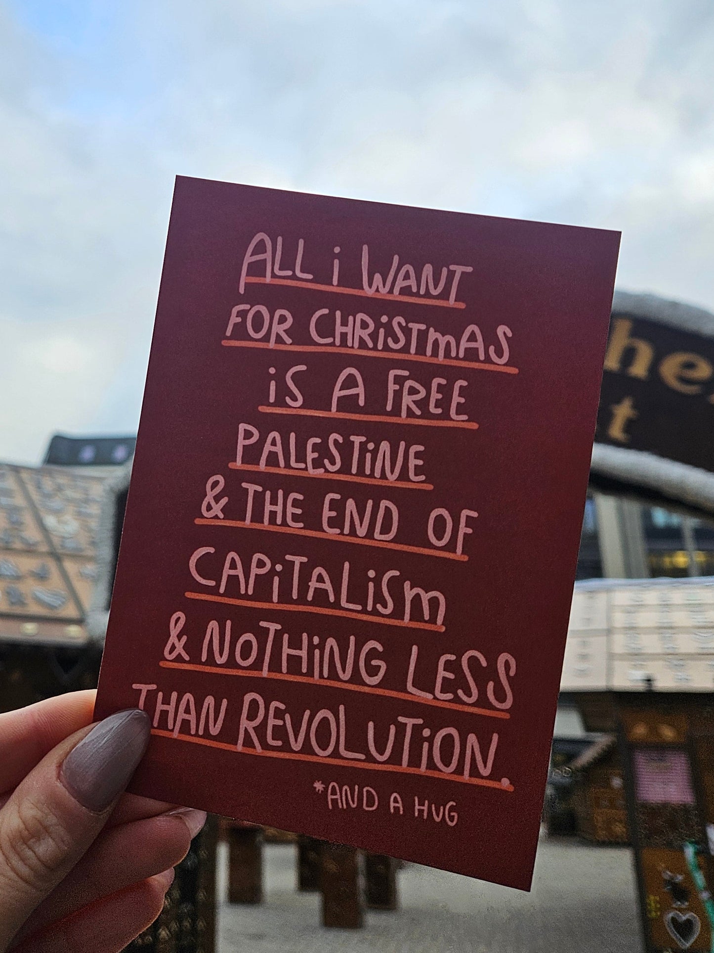 christmas card "nothing less"