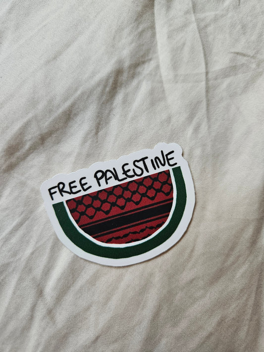 keffiyeh watermelon sticker