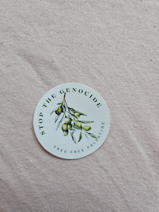 palestine variety circle sticker 4