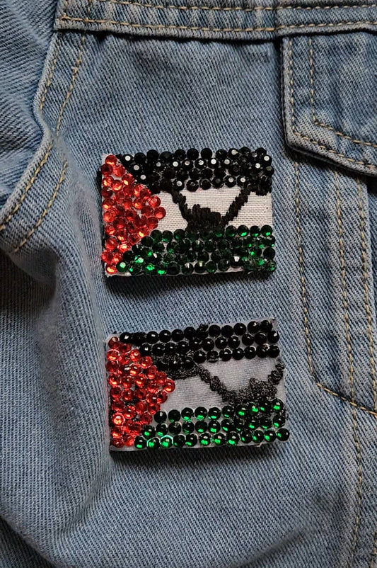 palestine solidarity brooche