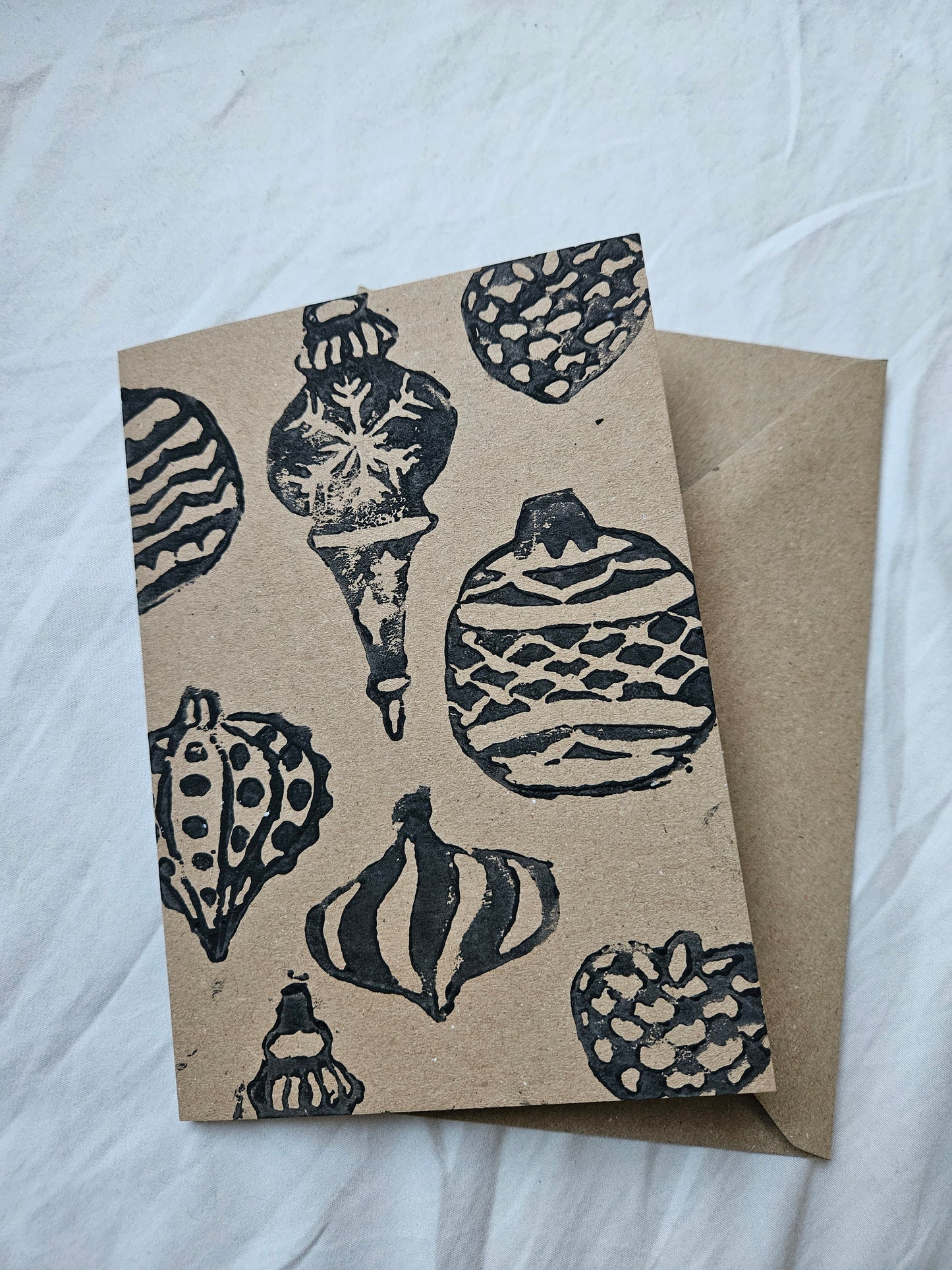 christmas card "ornaments"