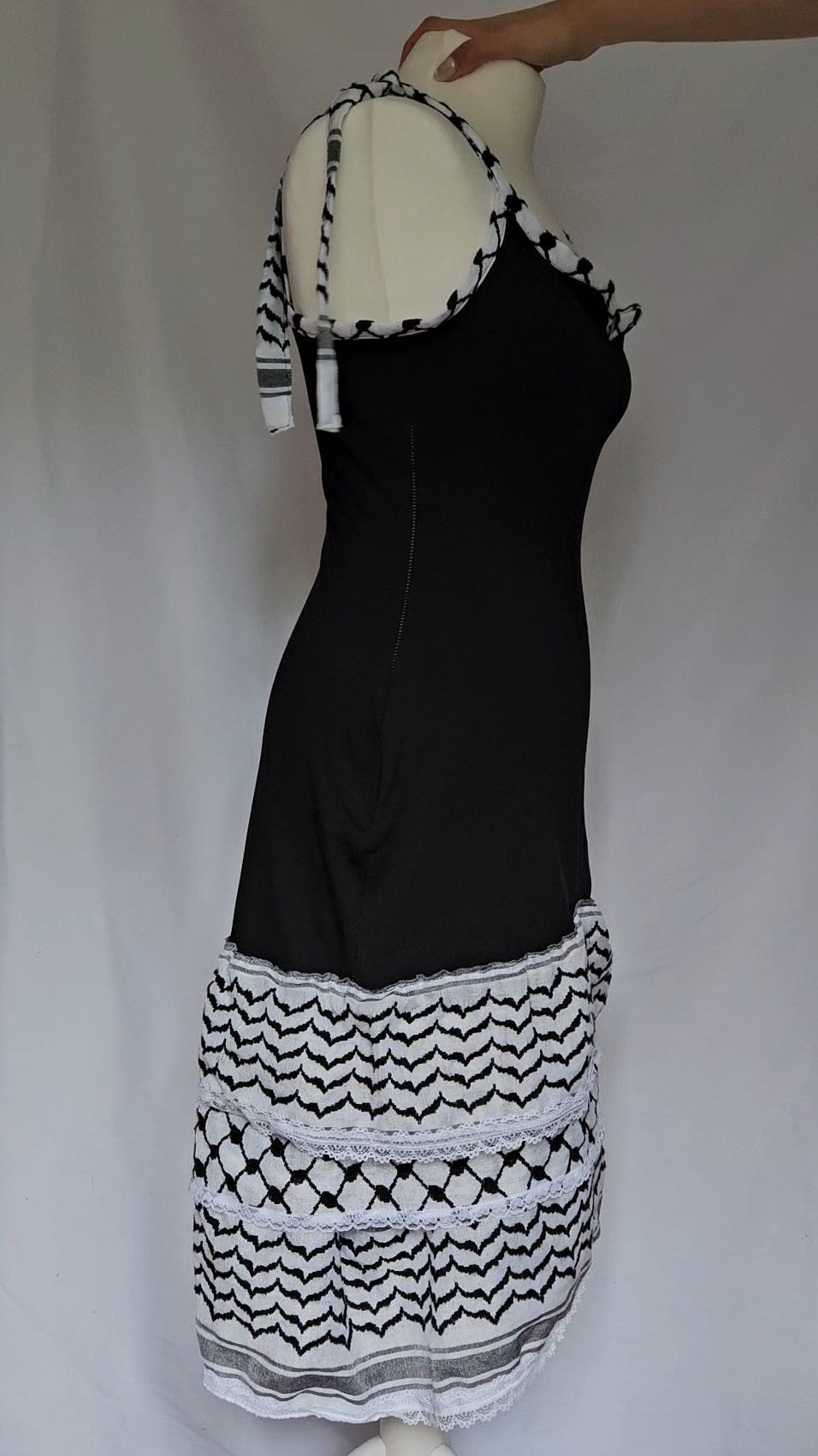 keffiyeh jersey dress "wiam"