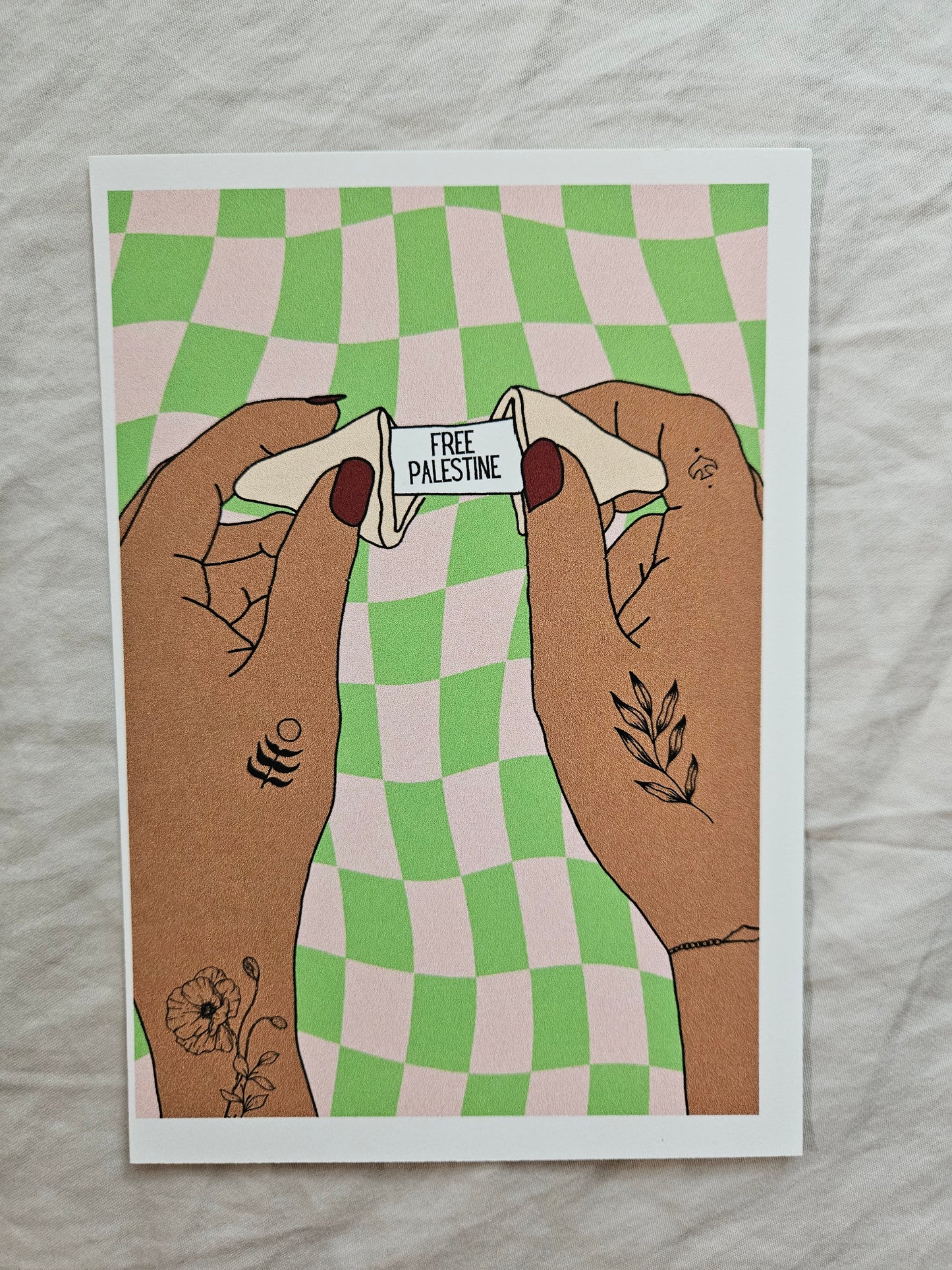 postcard "fortune cookie"