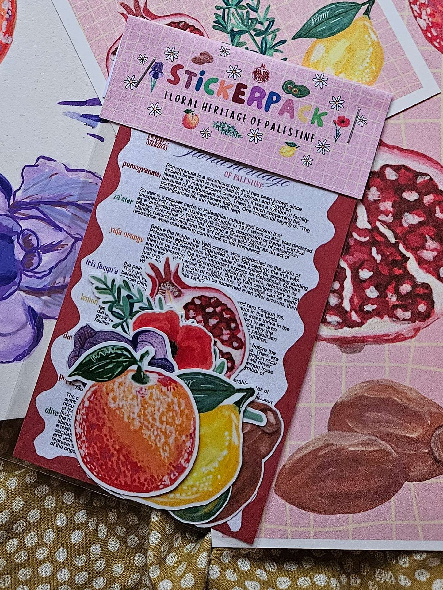 stickerpack "floral heritage of palestine"