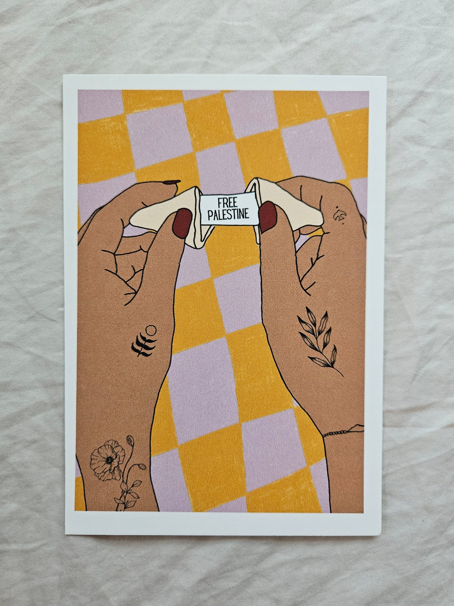 postcard "fortune cookie"